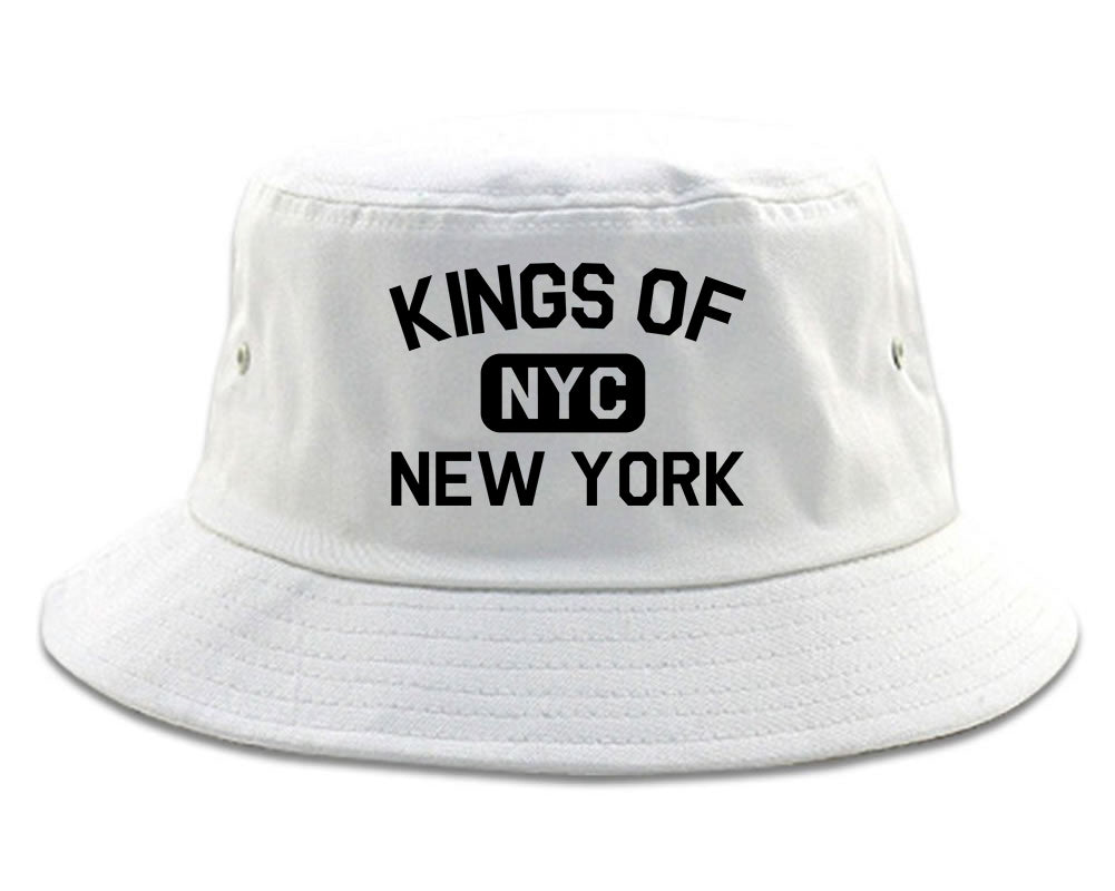 Kings Of New York Gym NYC Mens Bucket Hat White