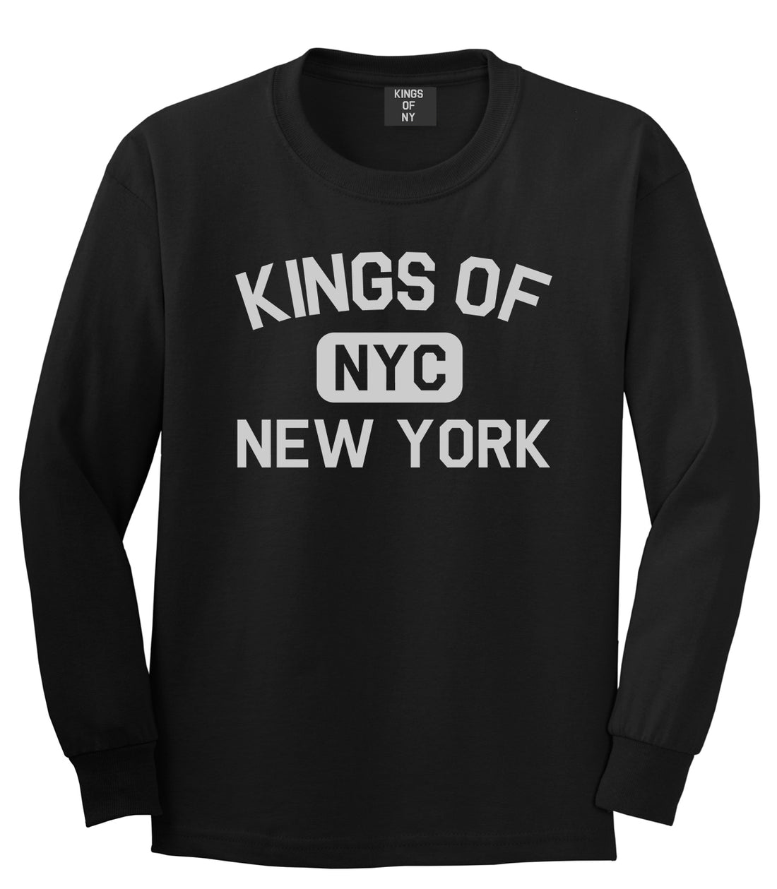 Kings Of New York Gym NYC Mens Long Sleeve T-Shirt Black