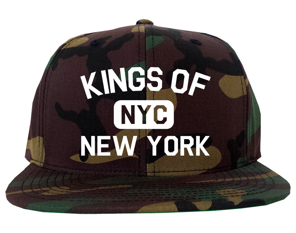 Kings Of New York Gym NYC Mens Snapback Hat Army Camo