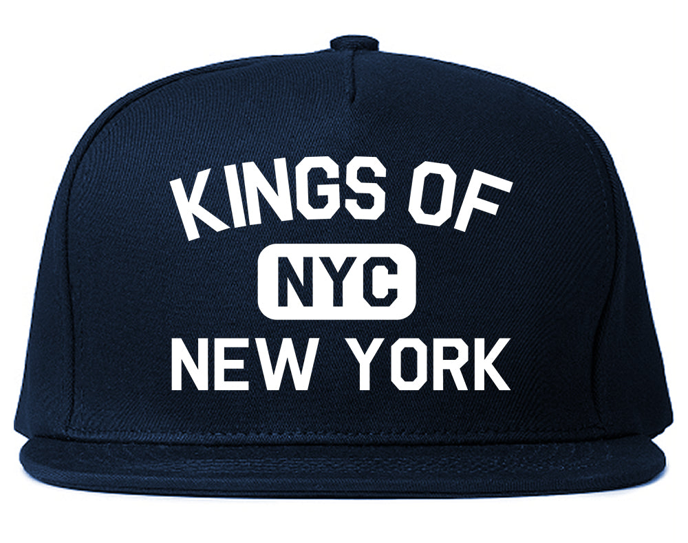 Kings Of New York Gym NYC Mens Snapback Hat Navy Blue