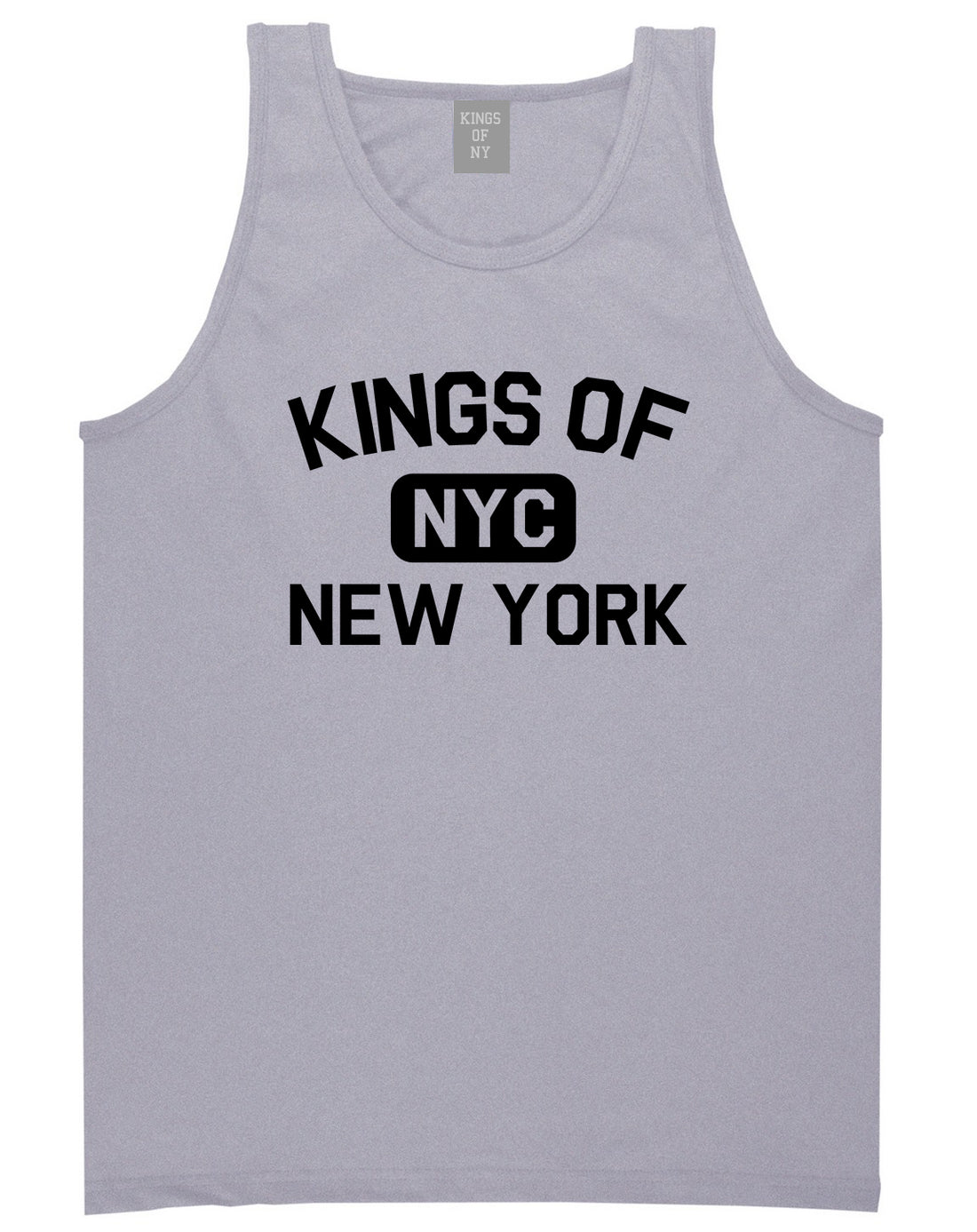 Kings Of New York Gym NYC Mens Tank Top T-Shirt Grey