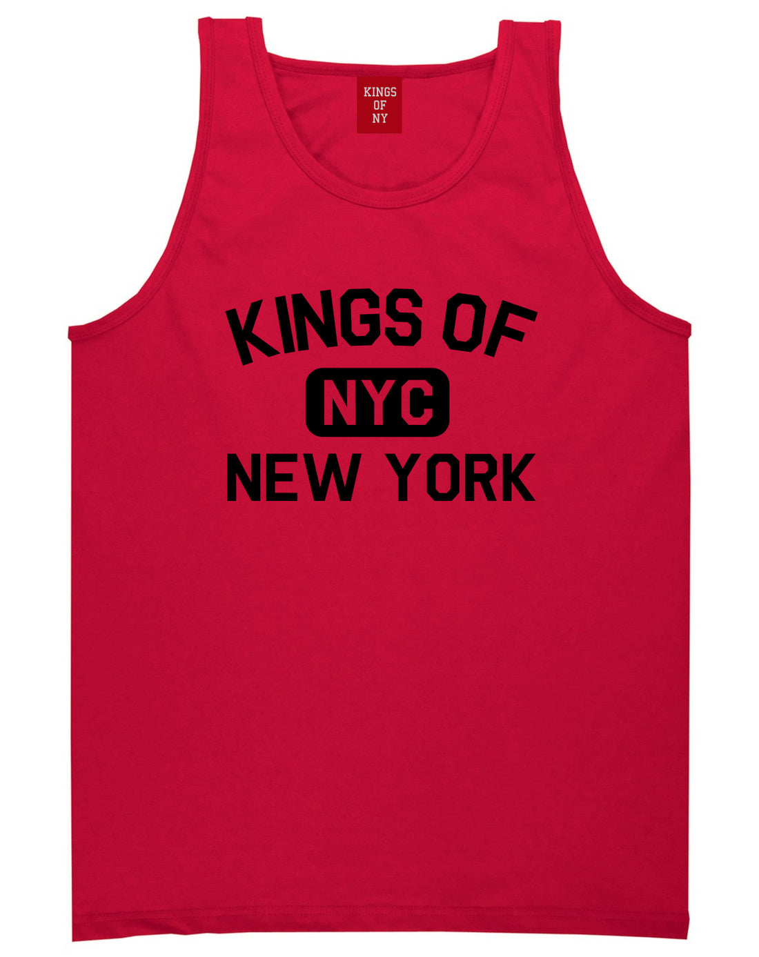 Kings Of New York Gym NYC Mens Tank Top T-Shirt Red