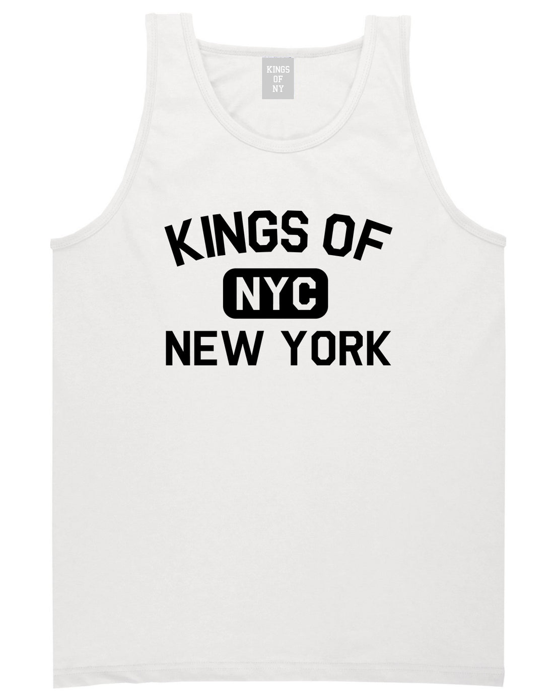 Kings Of New York Gym NYC Mens Tank Top T-Shirt White