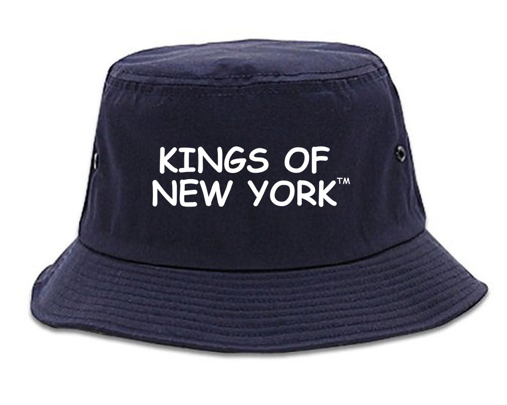 Kings Of New York TM Mens Bucket Hat Navy Blue