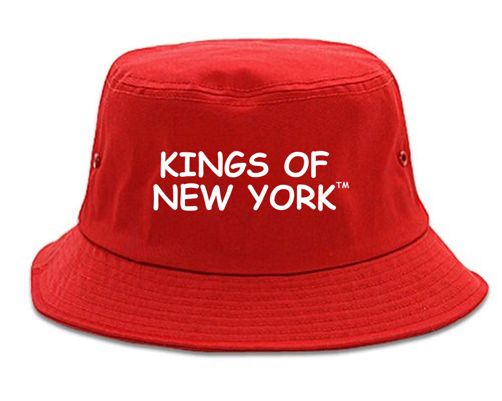 Kings Of New York TM Mens Bucket Hat Red