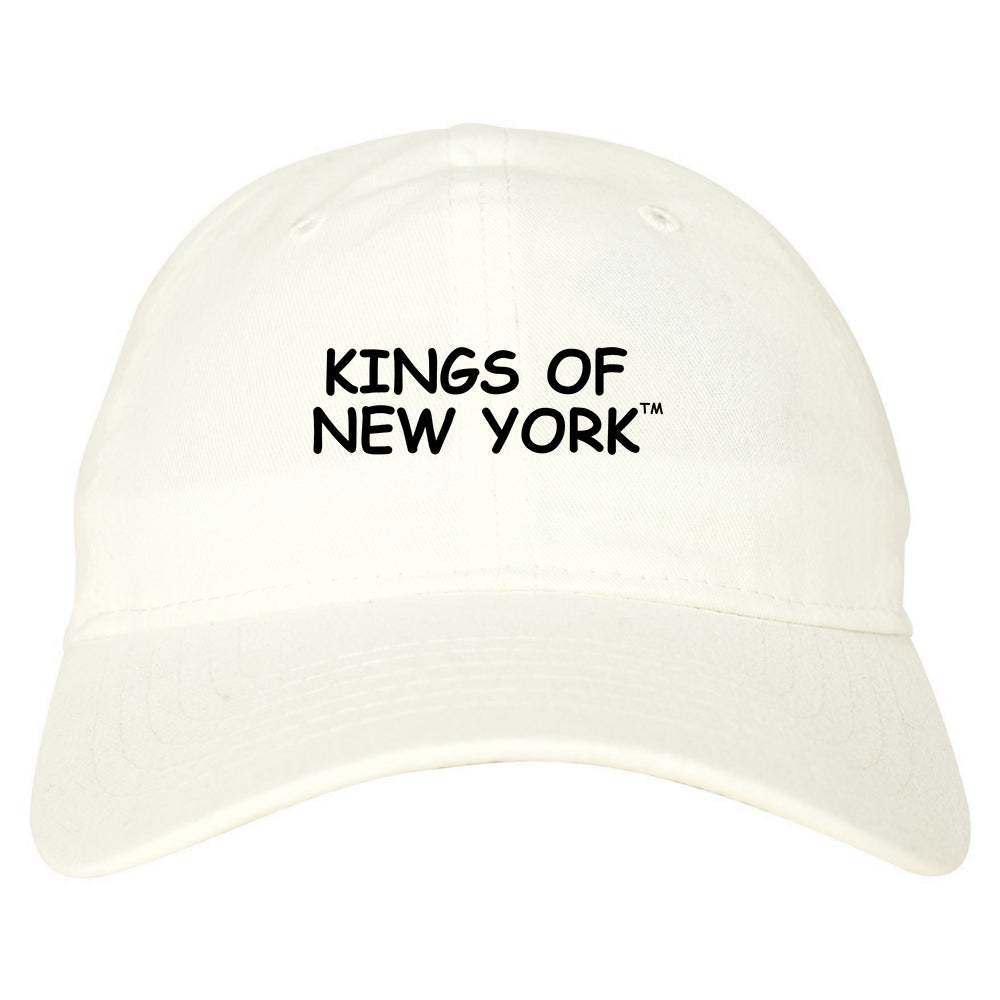 Kings Of New York TM Mens Dad Hat White