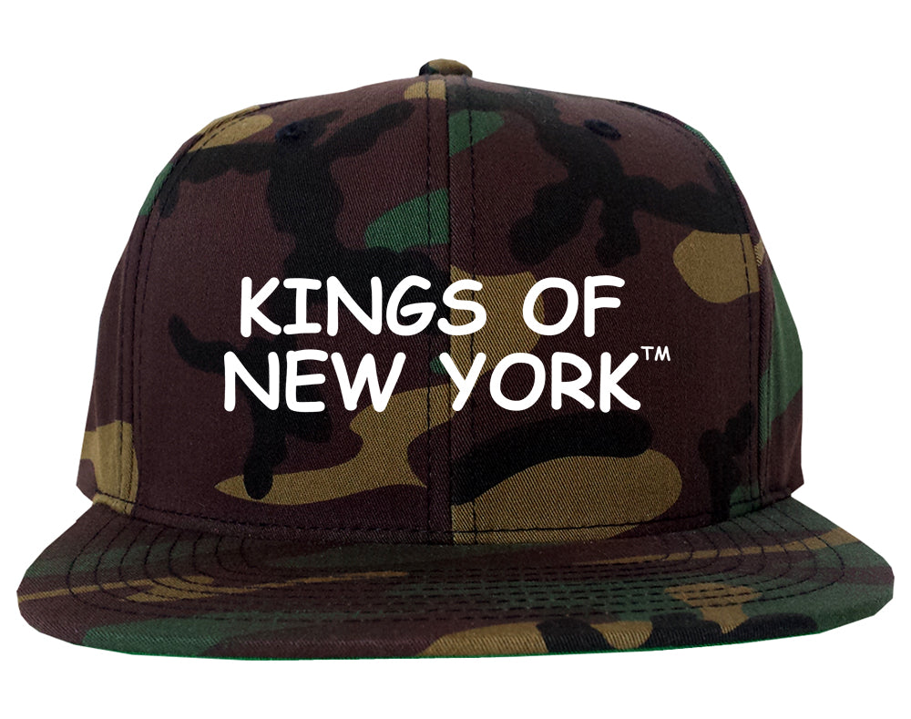 Kings Of New York TM Mens Snapback Hat Army Camo