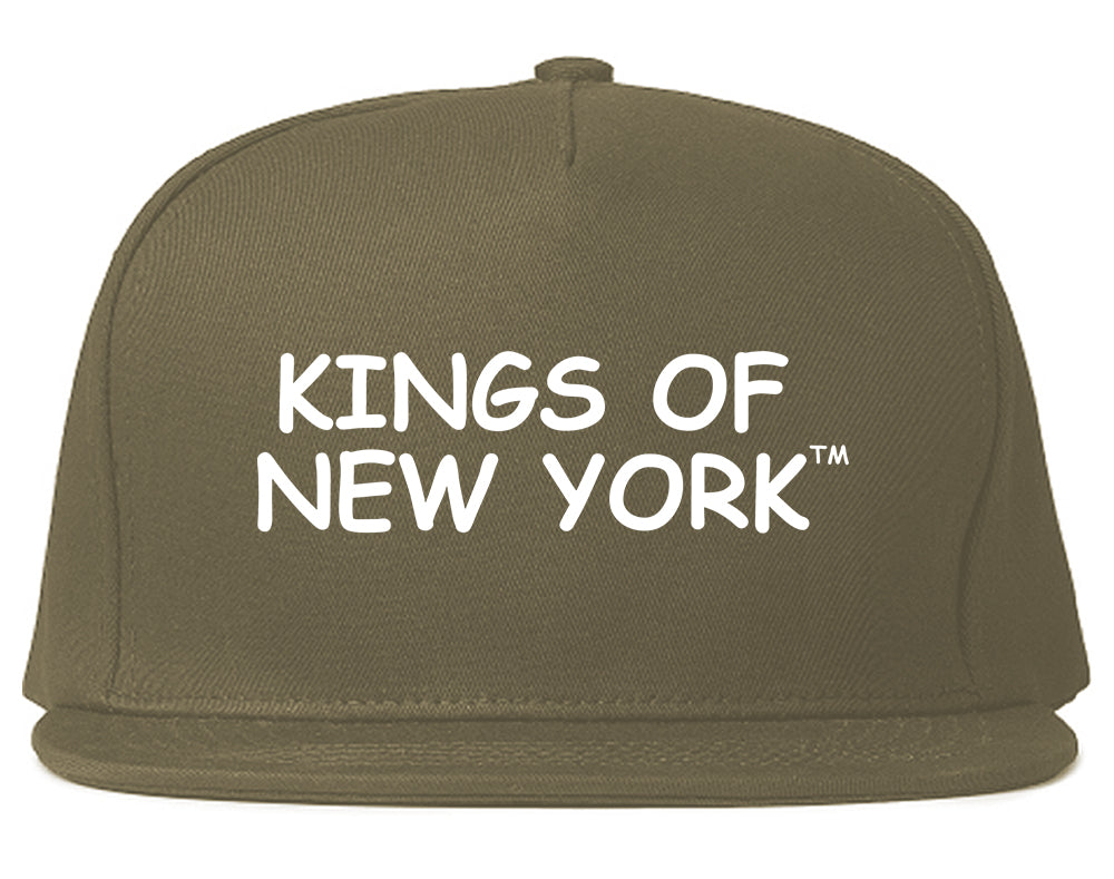 Kings Of New York TM Mens Snapback Hat Grey