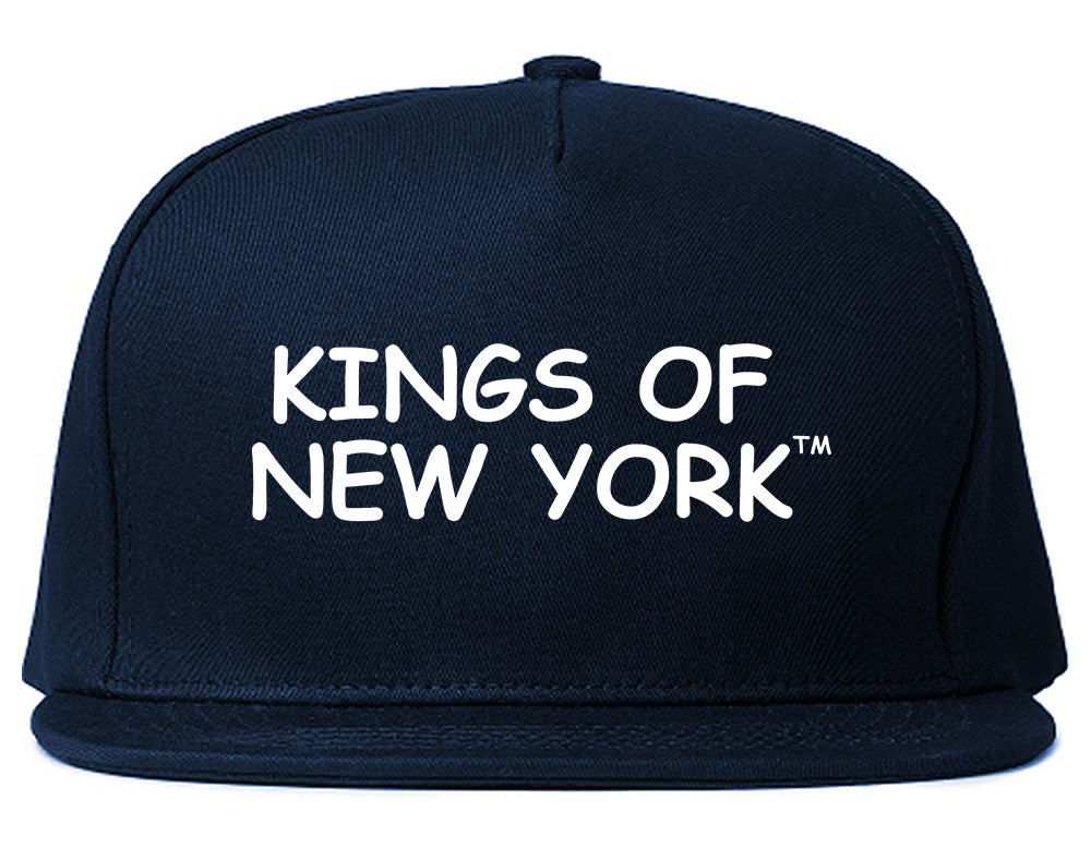 Kings Of New York TM Mens Snapback Hat Navy Blue