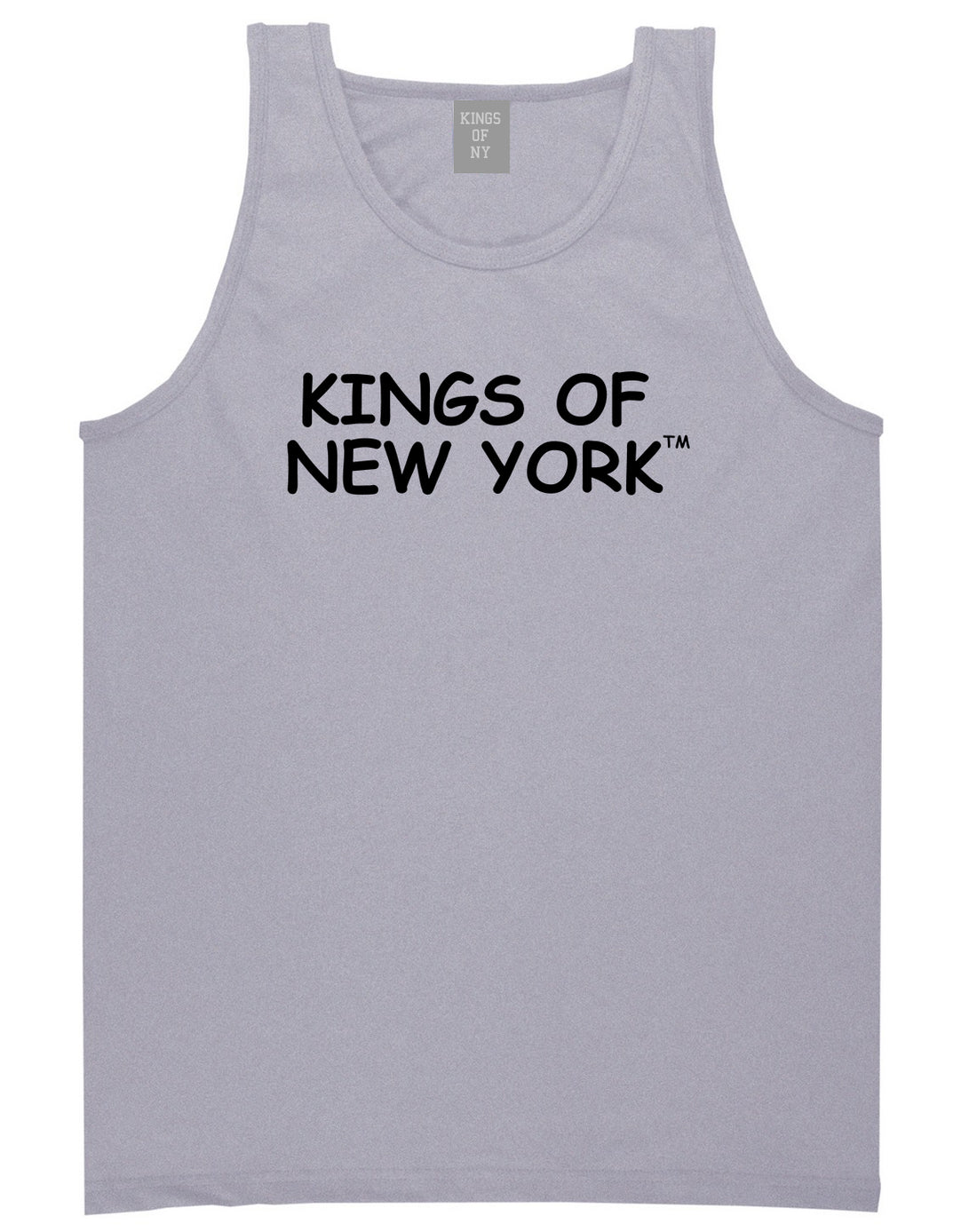 Kings Of New York TM Mens Tank Top T-Shirt Grey