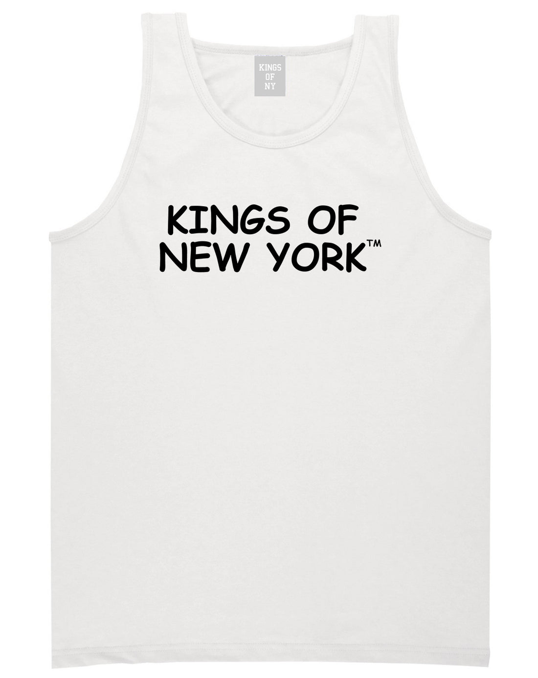 Kings Of New York TM Mens Tank Top T-Shirt White