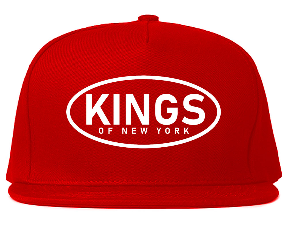 Kings Of New York Work Logo Mens Snapback Hat Red