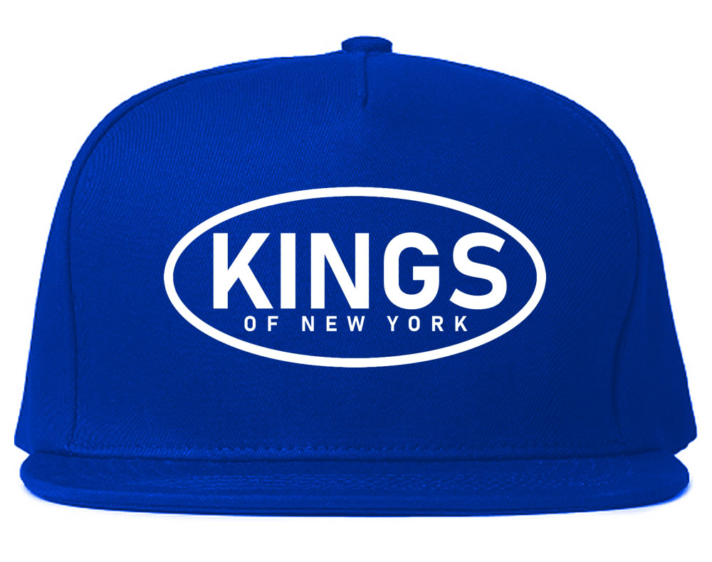 Kings Of New York Work Logo Mens Snapback Hat Royal Blue