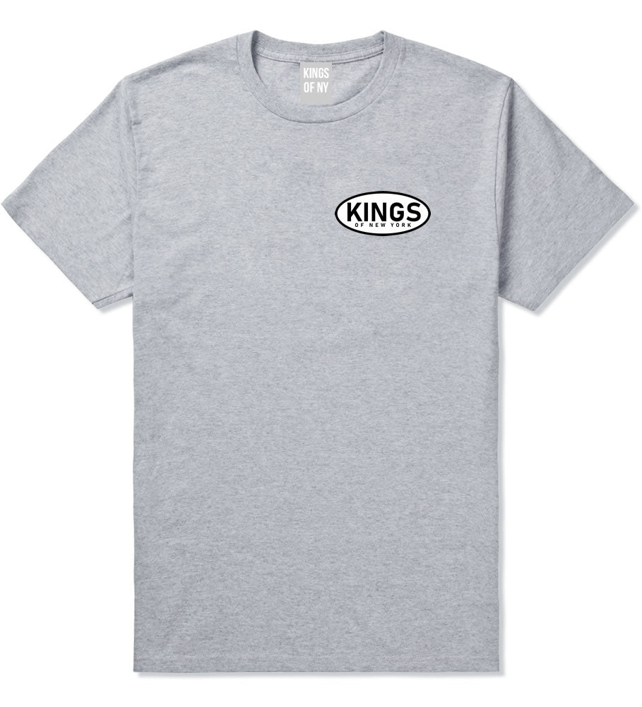 Kings Of New York Work Logo Mens T-Shirt Grey