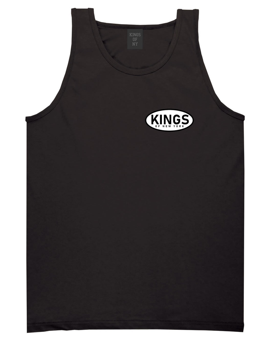 Kings Of New York Work Logo Mens Tank Top Shirt Black