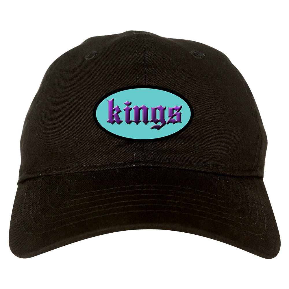 Kings Oval 3D Logo Chest Mens Dad Hat Black