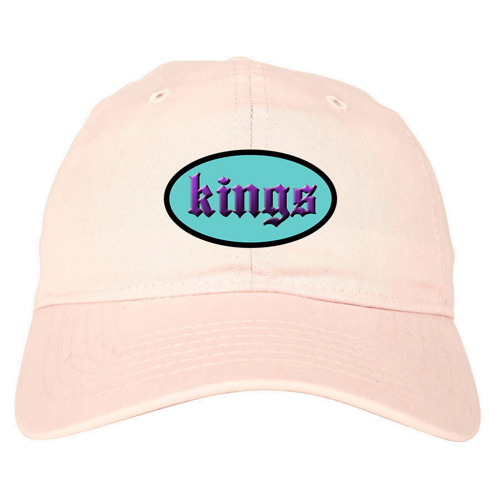 Kings Oval 3D Logo Chest Mens Dad Hat Pink