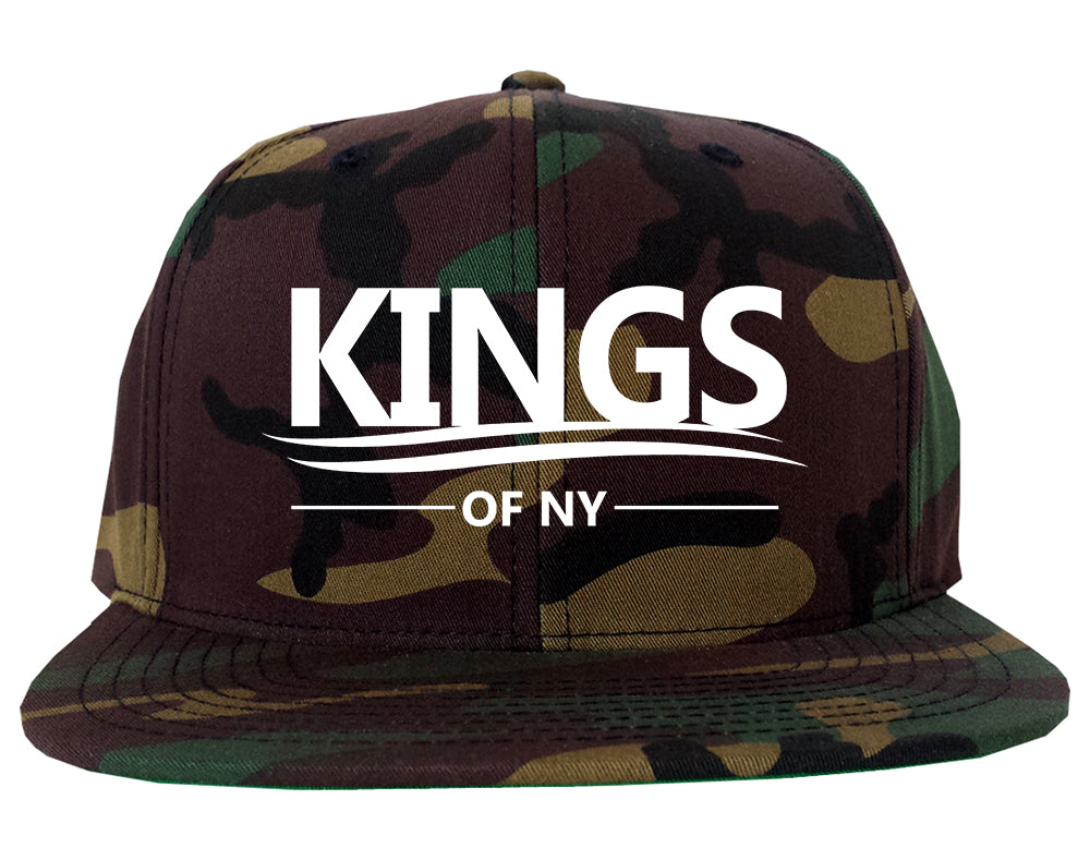 Kings Of NY Campaign Logo Camo Snapback Hat