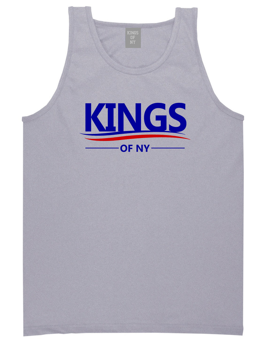 Kings Of NY Campaign Logo Tank Top Shirt in Grey