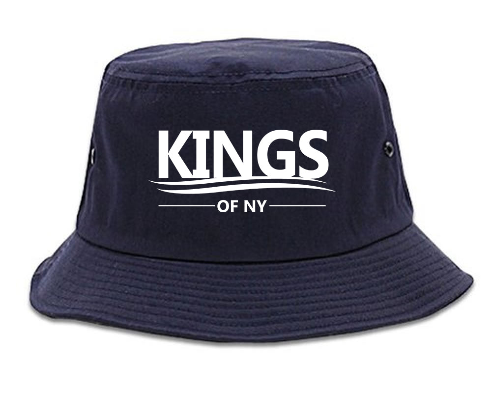 Kings Of NY Campaign Logo Navy Blue Bucket Hat