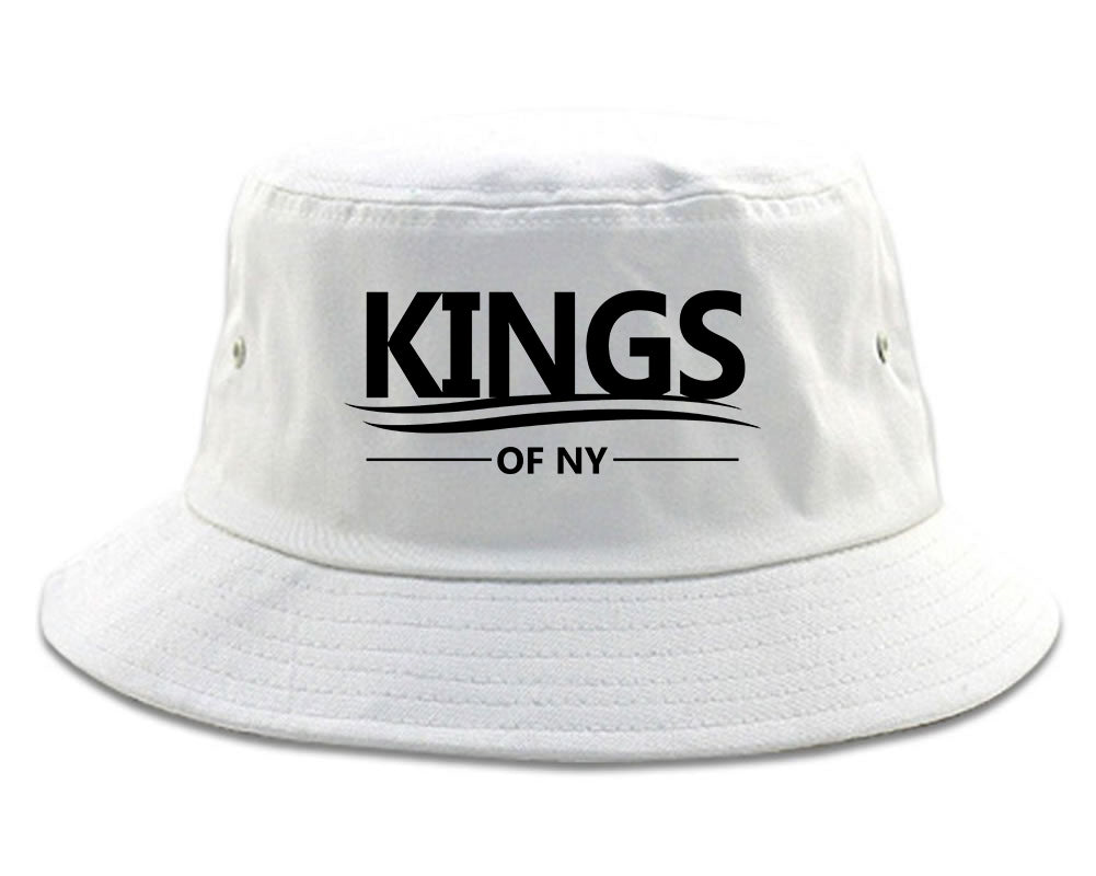 Kings Of NY Campaign Logo White Bucket Hat