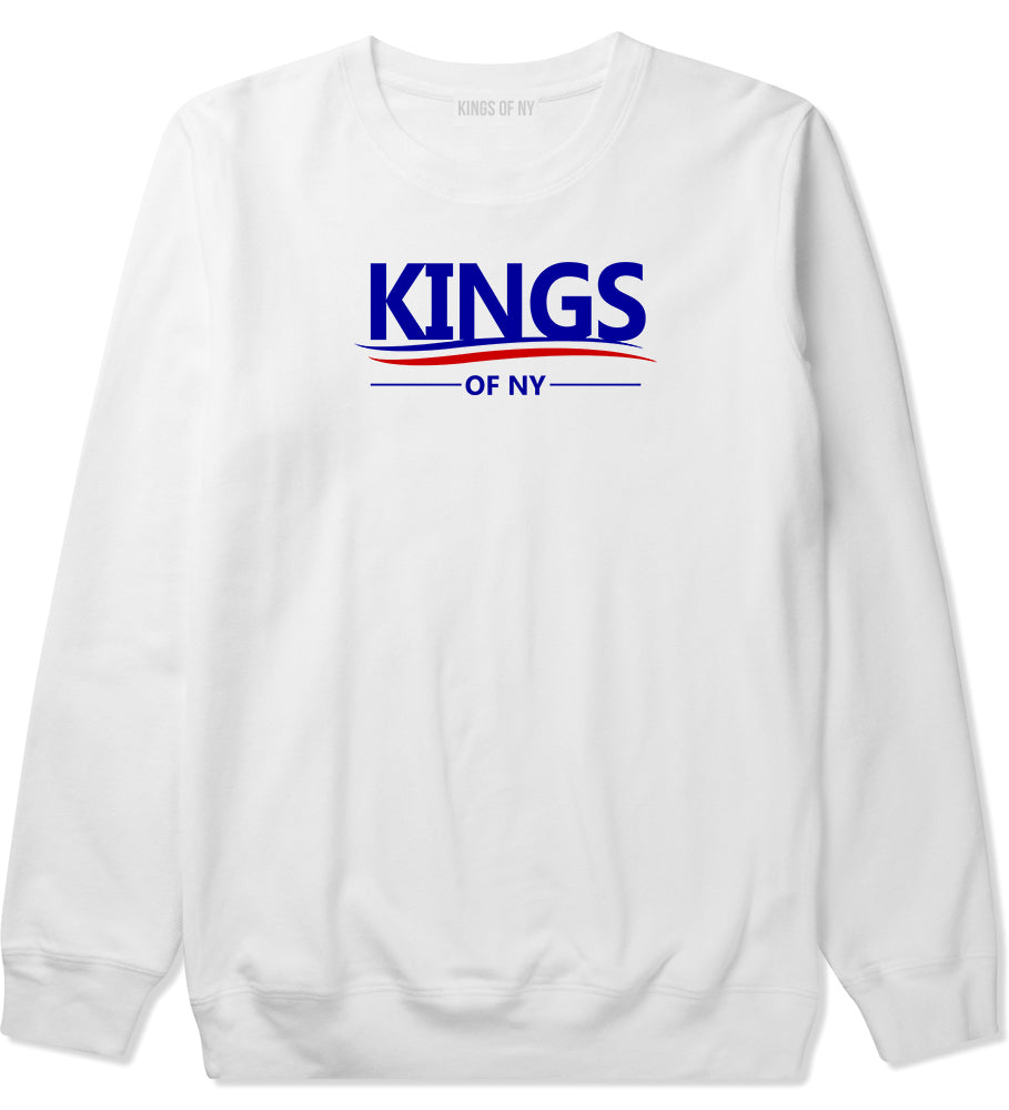 Kings Of NY Campaign Logo Crewneck Sweatshirt in White
