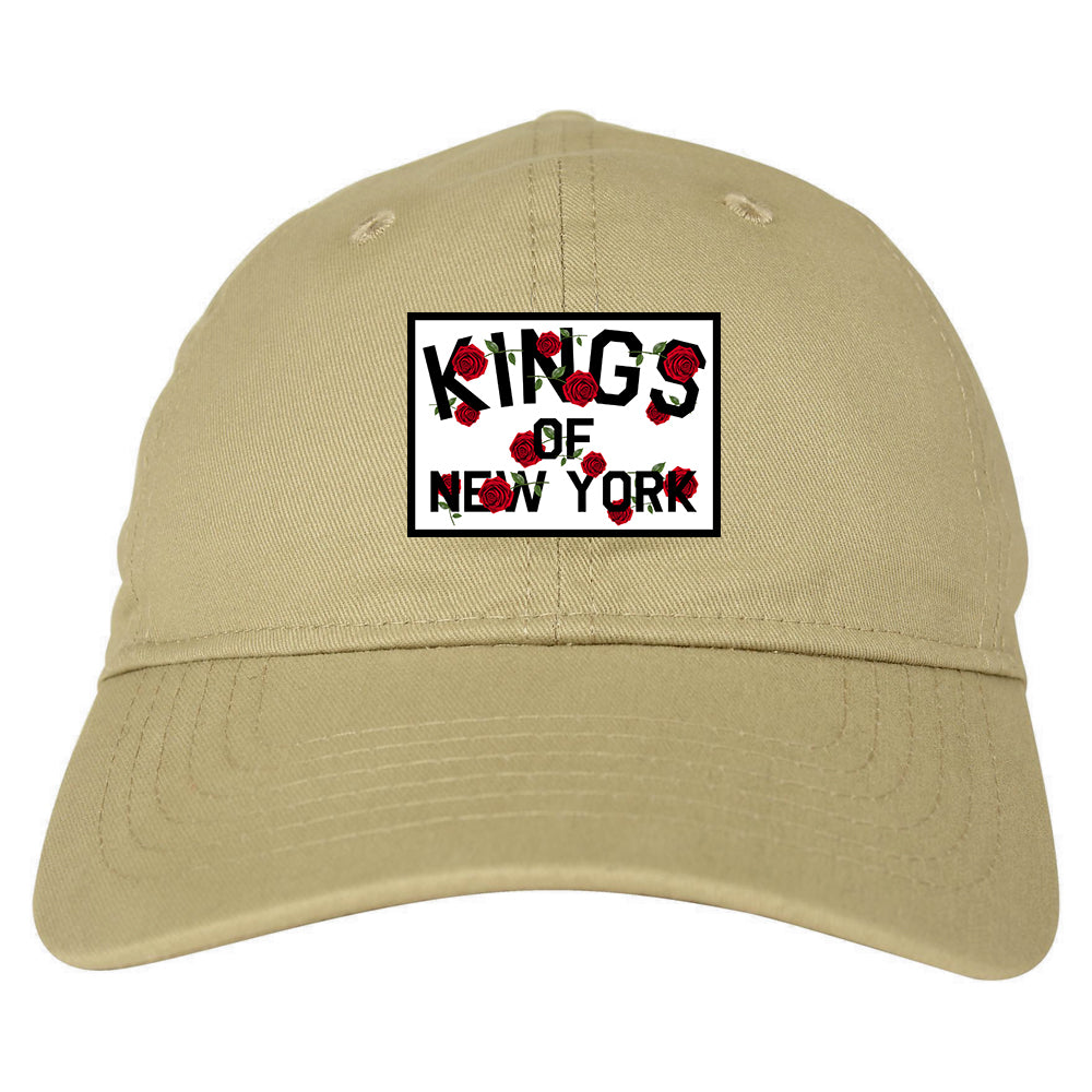 Kings Of New York Rose Garland Tan Dad Hat