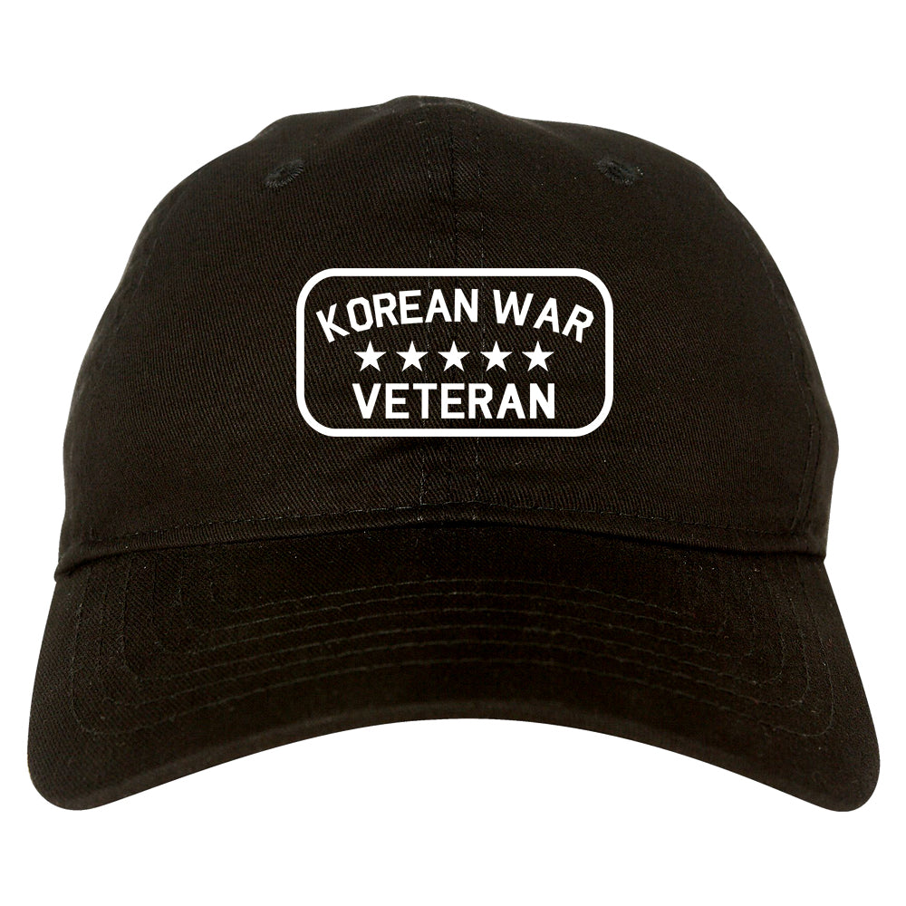 Korean War Veteran Mens Dad Hat Baseball Cap Black