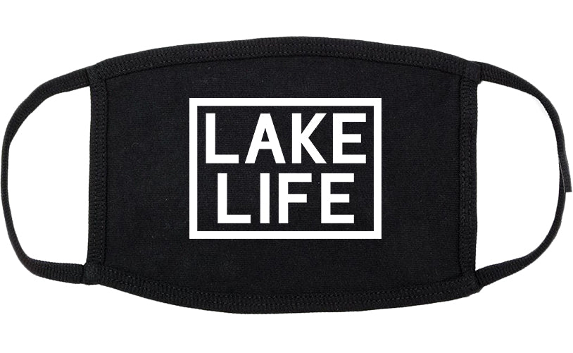 Lake Life Box Cotton Face Mask Black