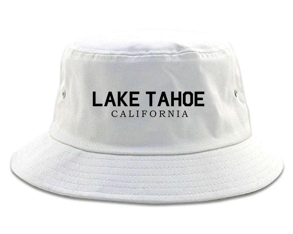 Lake Tahoe California Mountains Mens Snapback Hat White