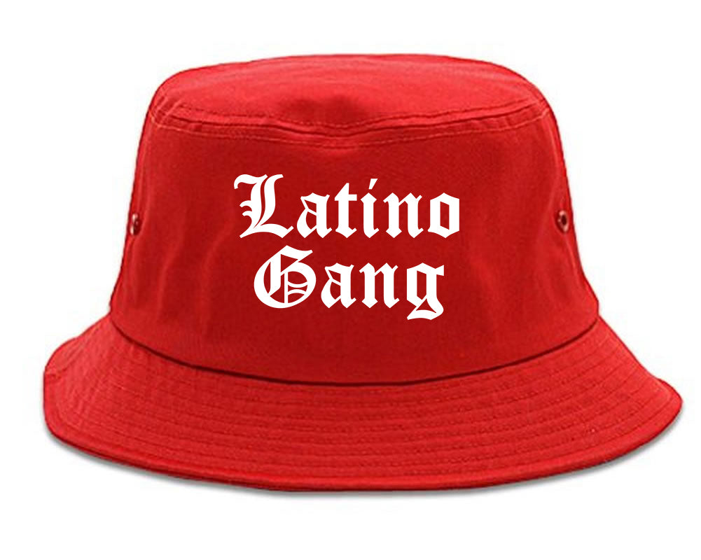 Latino Gang Mens Bucket Hat Red