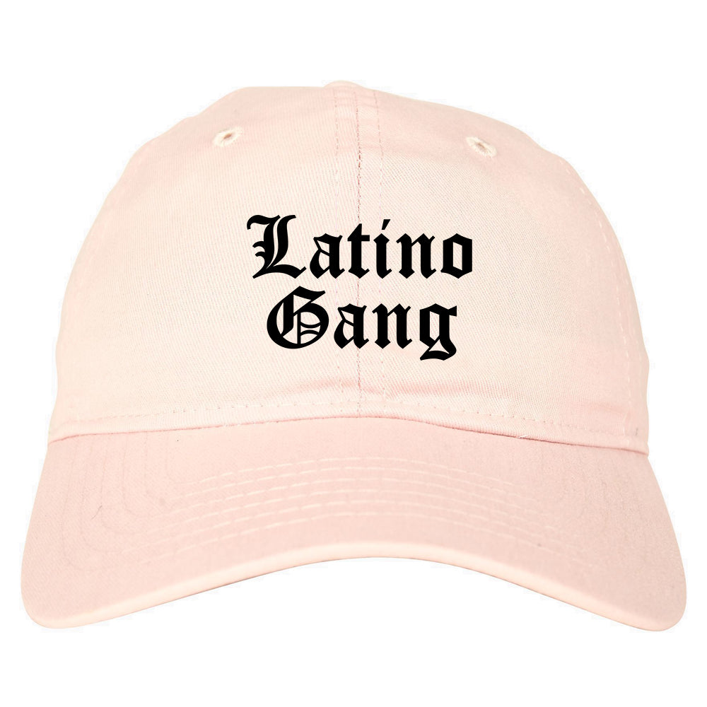 Latino Gang Mens Dad Hat Baseball Cap Pink
