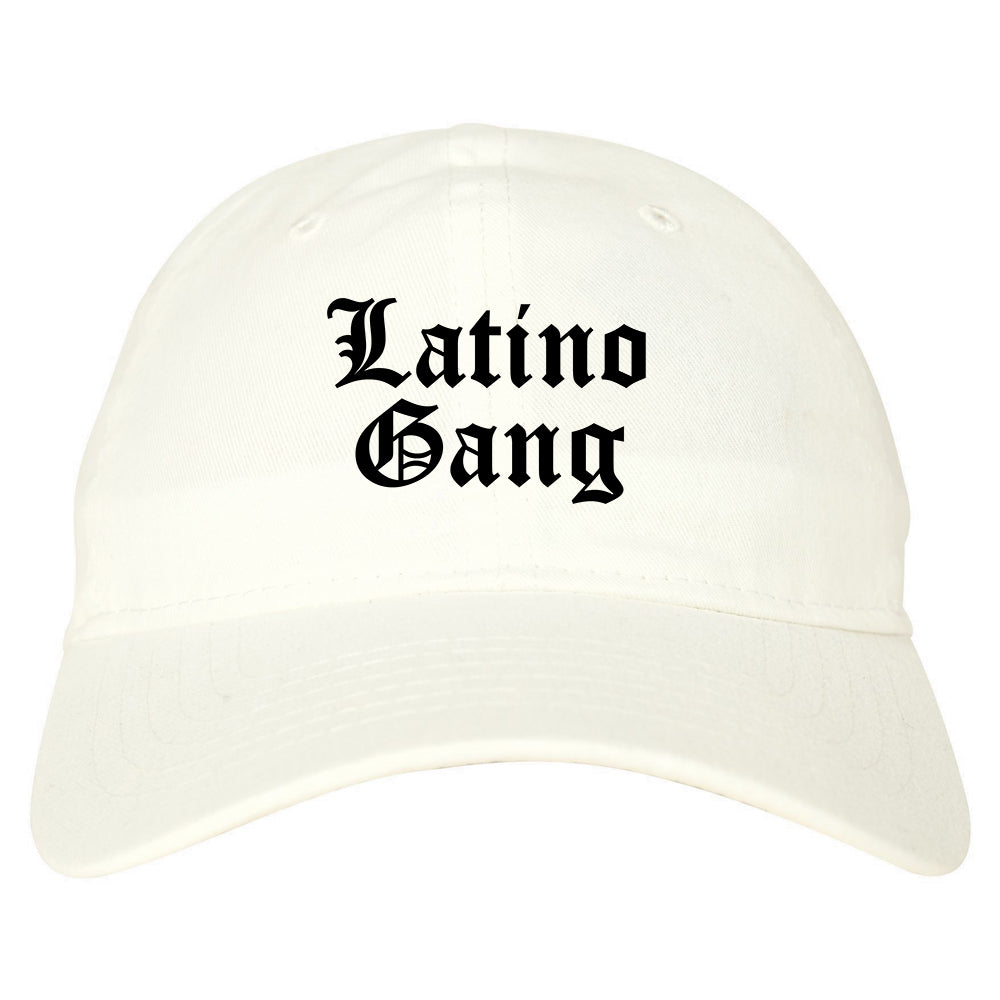 Latino Gang Mens Dad Hat Baseball Cap White