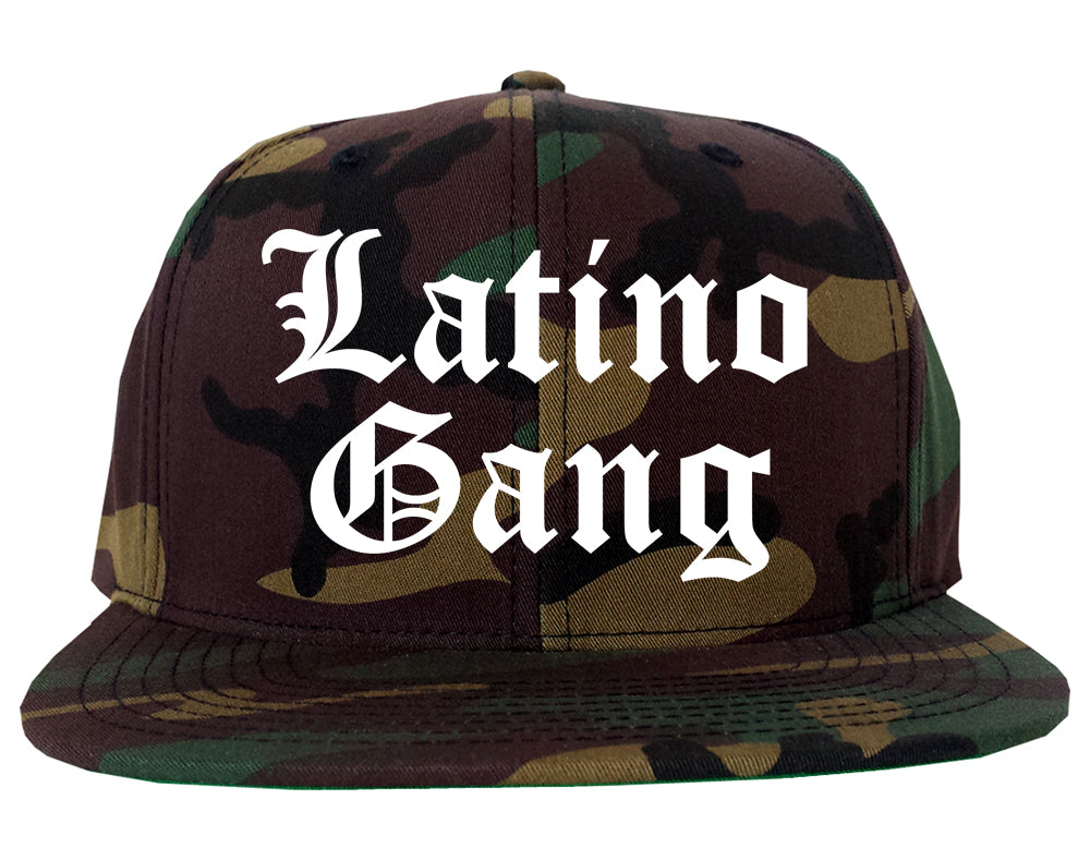 Latino Gang Mens Snapback Hat Camo