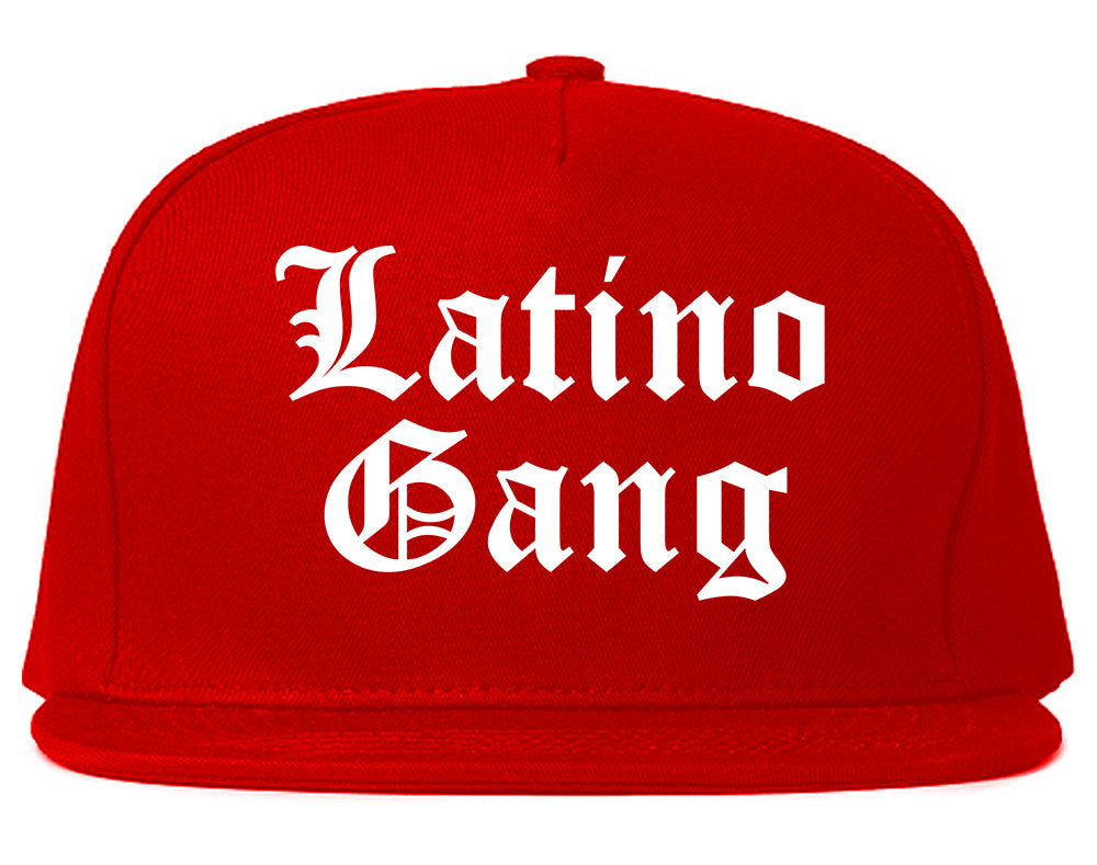 Latino Gang Mens Snapback Hat Red