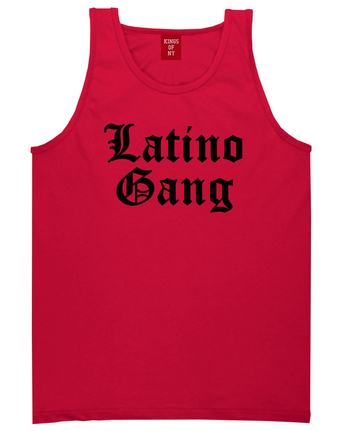 Latino Gang Mens Tank Top Shirt Red by Kings Of NY