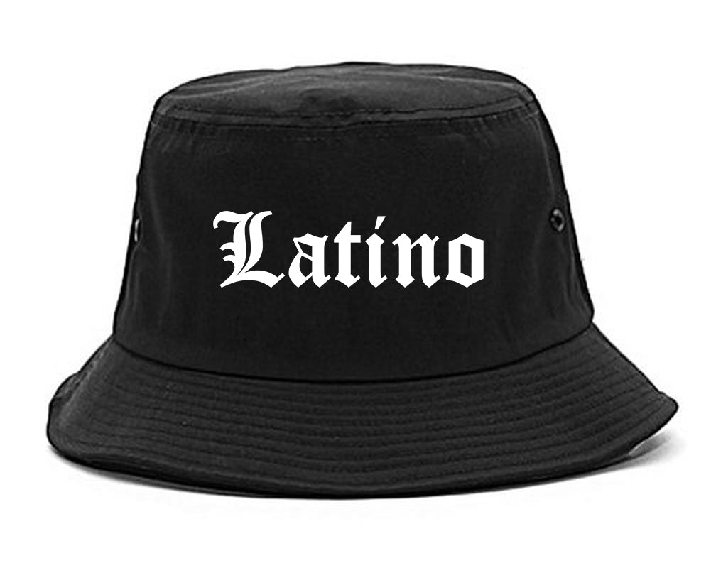 Latino Old English Spanish Mens Bucket Hat Black