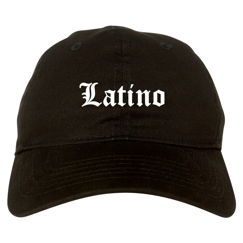 Latino Old English Spanish Mens Dad Hat Baseball Cap Black