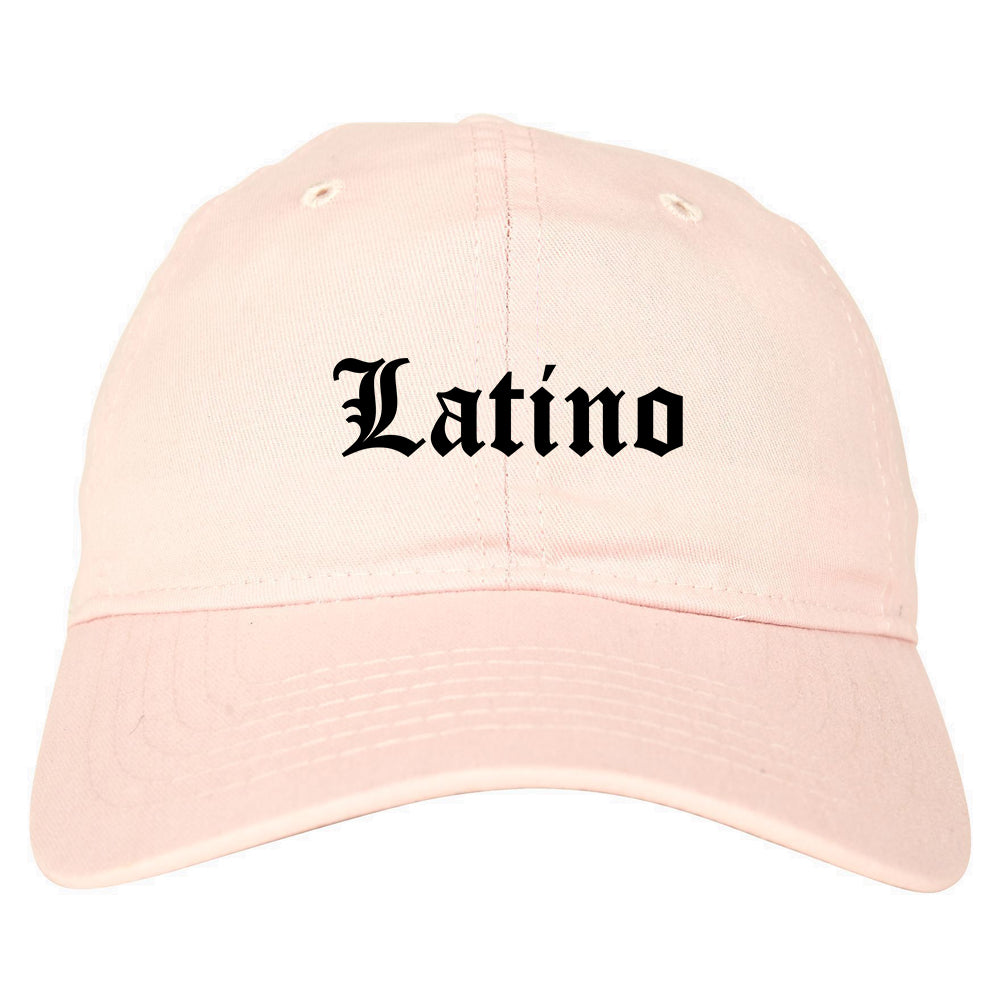 Latino Old English Spanish Mens Dad Hat Baseball Cap Pink