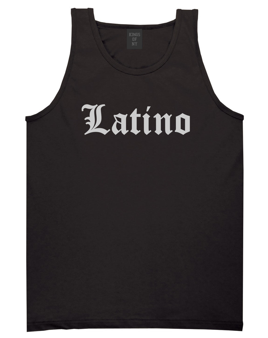 Latino Old English Spanish Mens Tank Top Shirt Black by Kings Of NY