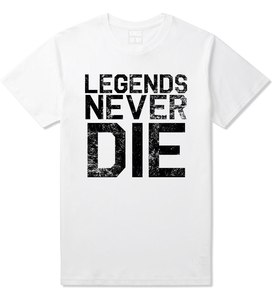 Legends Never Die Vintage Mens T-Shirt White