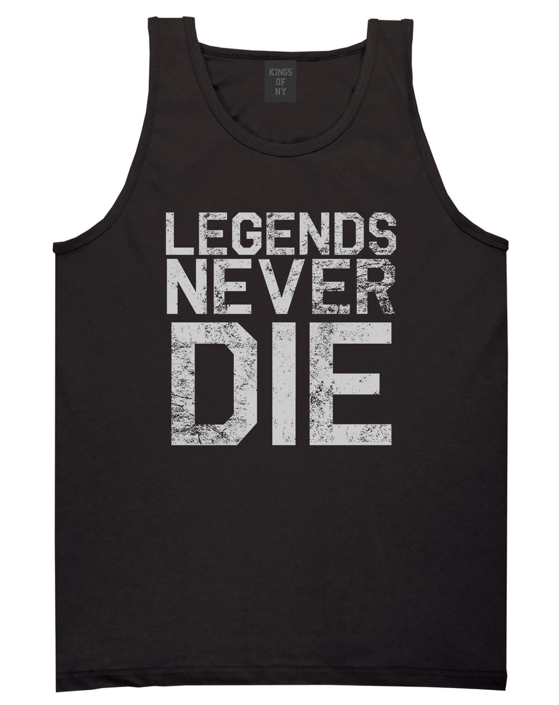 Legends Never Die Vintage Mens Tank Top T-Shirt Black