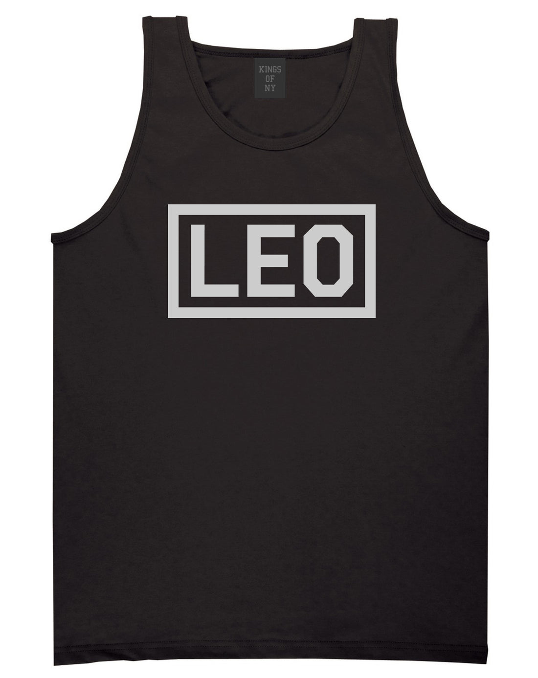 Leo Horoscope Sign Mens Black Tank Top Shirt by KINGS OF NY