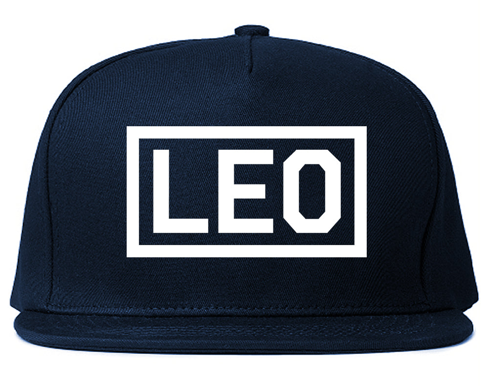 Leo_Horoscope_Sign Navy Blue Snapback Hat