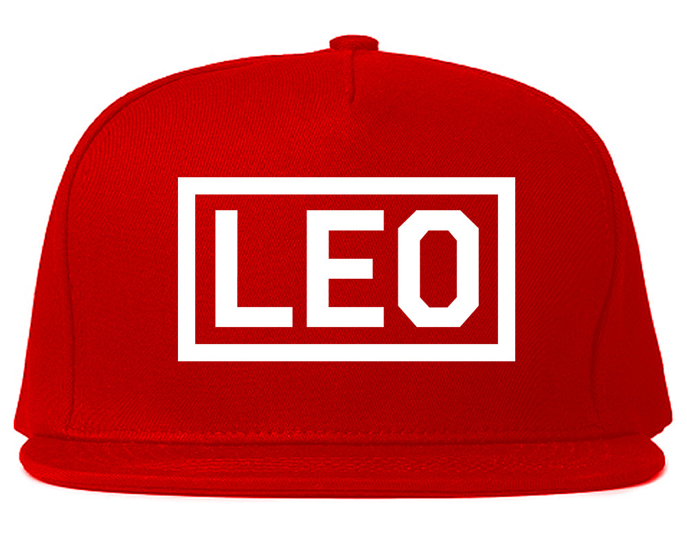 Leo_Horoscope_Sign Red Snapback Hat