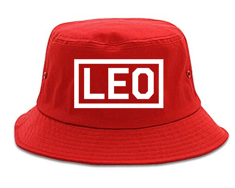 Leo_Horoscope_Sign Red Bucket Hat