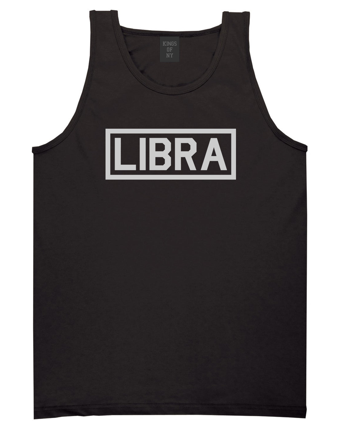 Libra Horoscope Sign Mens Black Tank Top Shirt by KINGS OF NY