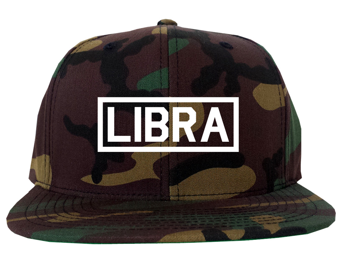 Libra_Horoscope_Sign Camo Snapback Hat