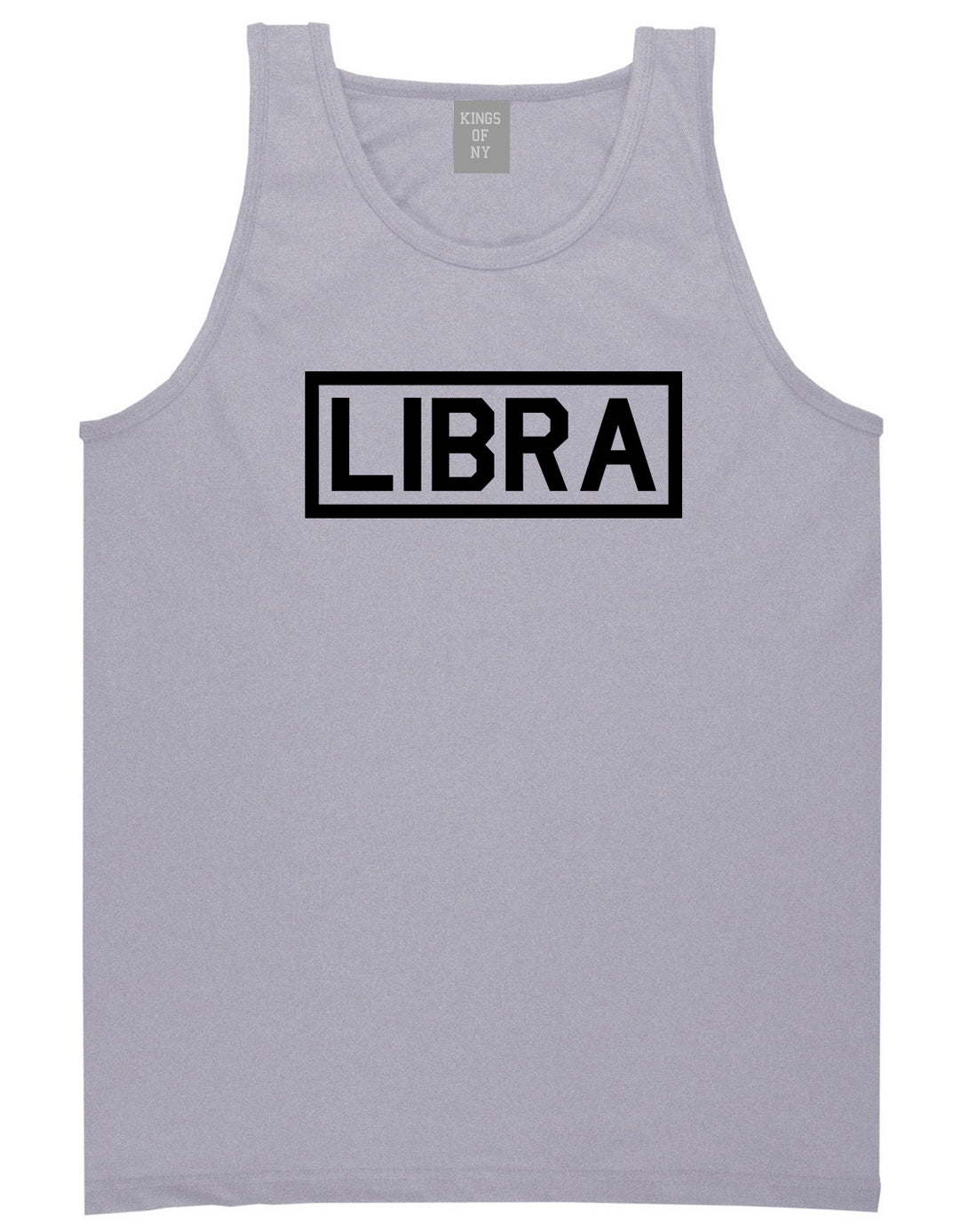 Libra Horoscope Sign Mens Grey Tank Top Shirt by KINGS OF NY