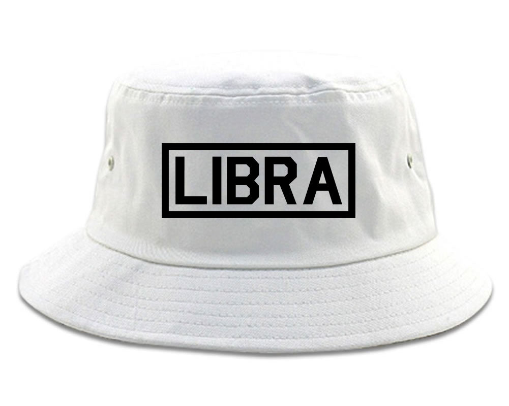 Libra_Horoscope_Sign White Bucket Hat